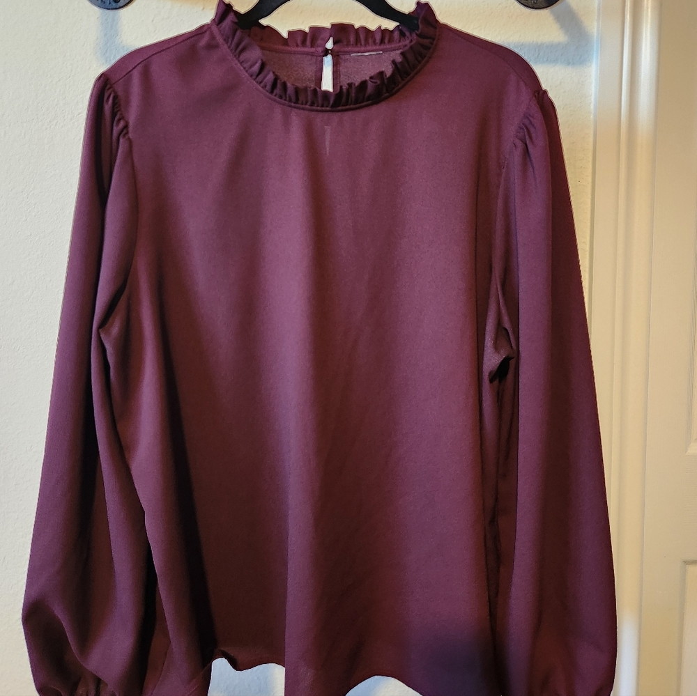 Unbranded Elegant Plum Women's Top XL